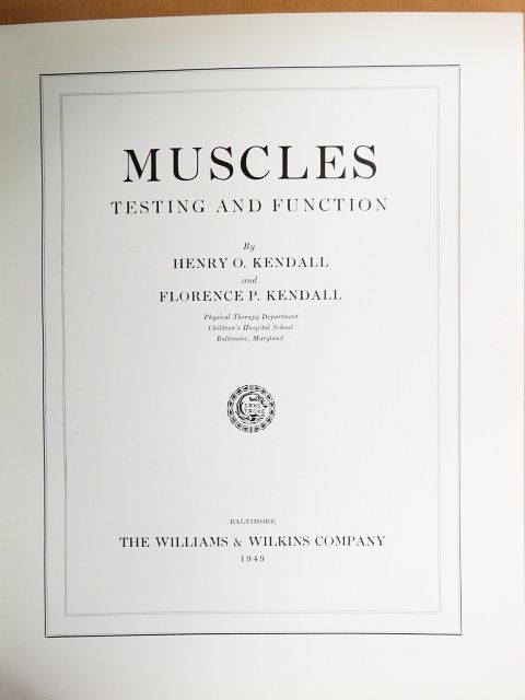 Florence P. Kendall - Muscles [antikvár]