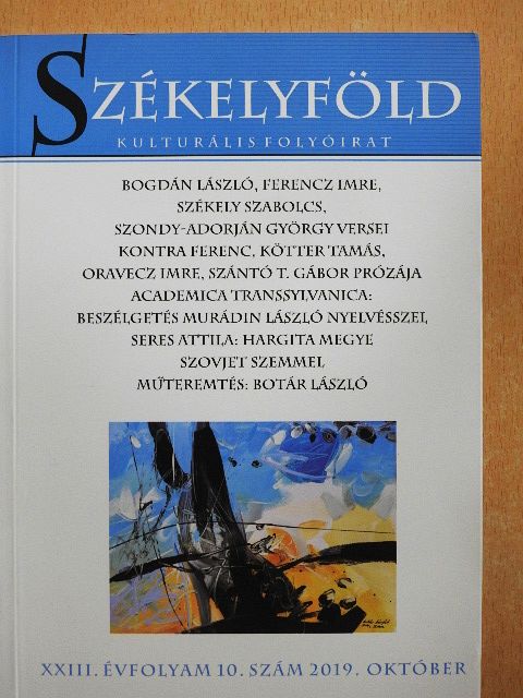 Bogdán László - Székelyföld 2019. október [antikvár]