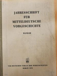 Dieter Kaufmann - Jahresschrift für Mitteldeutsche Vorgeschichte 59. [antikvár]