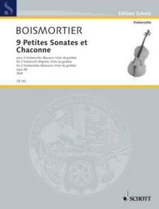 BOISMORTIER - 9 PETITES SONATES ET CHACONNE POUR 2 VIOLONCELLES (BASSONS, VIOLE DA GAMBA) OP.66 (RUF)