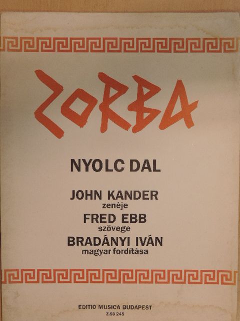 Fred Ebb - Zorba [antikvár]