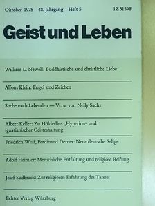 Albert Keller - Geist und Leben Oktober 1975 [antikvár]