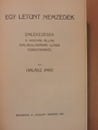Halász Imre - Egy letünt nemzedék [antikvár]