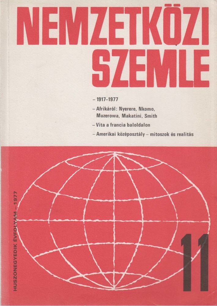 Fencsik László - Nemzetközi Szemle 1977/11. [antikvár]