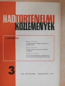 Gellért Tibor - Hadtörténelmi közlemények 1973/3. [antikvár]