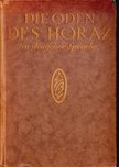 Die Oden des Horaz [antikvár]