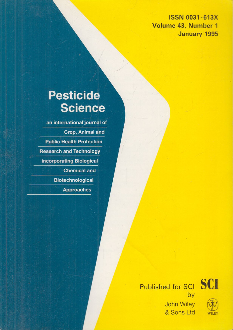 G. T. Brooks, L. G. Copping - Pesticide Science Volume 43, Number 1 January 1995 [antikvár]