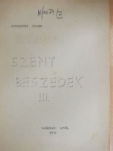 Mindszenty József - Szent beszédek III. [antikvár]