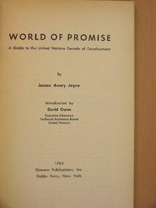 David Owen - World of Promise [antikvár]