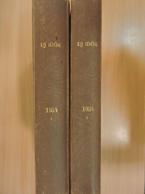 Ábrahám Pál - Uj Idők 1934. (nem teljes évfolyam) I-II. [antikvár]