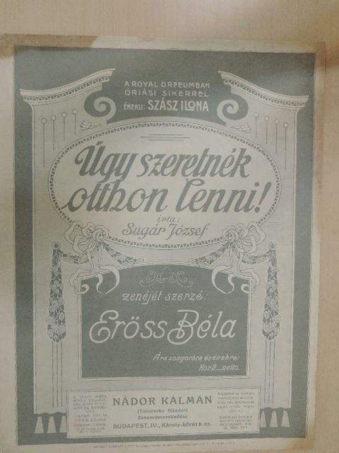 Erőss Béla - Úgy szeretnék otthon lenni! [antikvár]