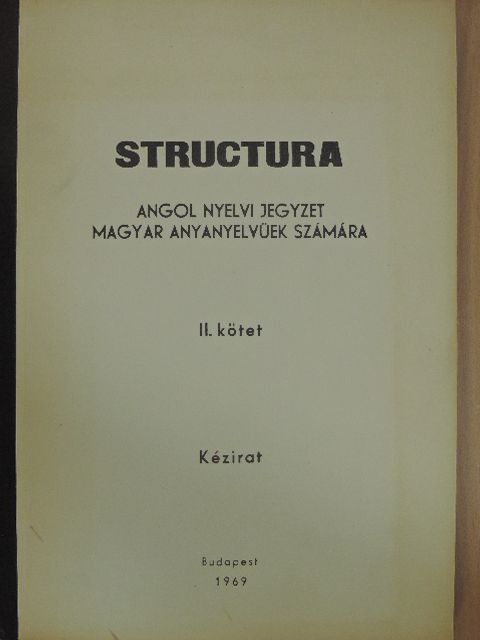 Gabay László - Structura II. [antikvár]