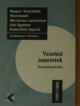 Kápolnai György - Vezetési ismeretek [antikvár]