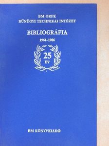 Bibliográfia 1961-1986 [antikvár]