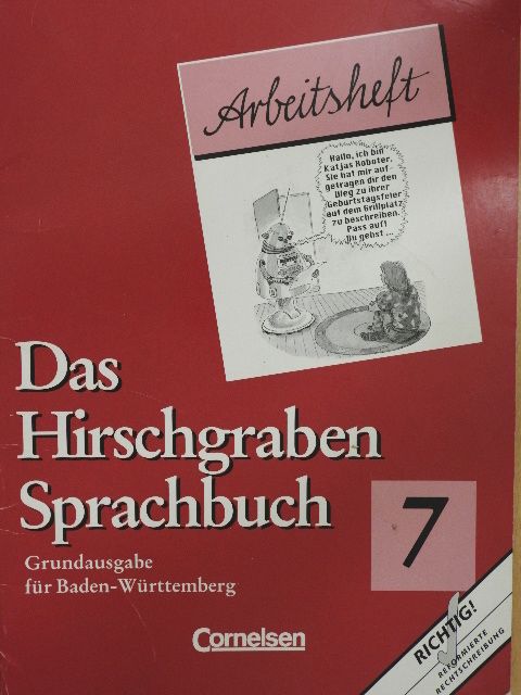 Das Hirschgraben Sprachbuch 7. - Arbeitsheft [antikvár]