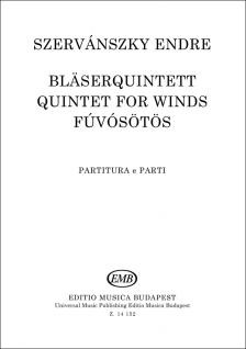 SZERVÁNSZKY ENDRE - FÚVÓSÖTÖS,PARTITURA E PARTI