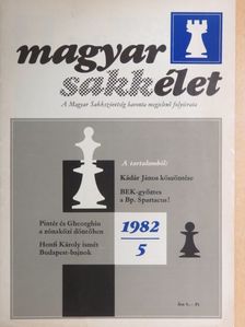 Bilek István - Magyar Sakkélet 1982. május [antikvár]
