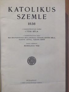 Alszeghy Zsolt - Katolikus Szemle 1936. január-december I-II. [antikvár]