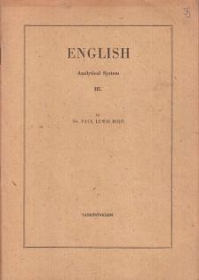 Bíró Lajos Pál - English III. [antikvár]