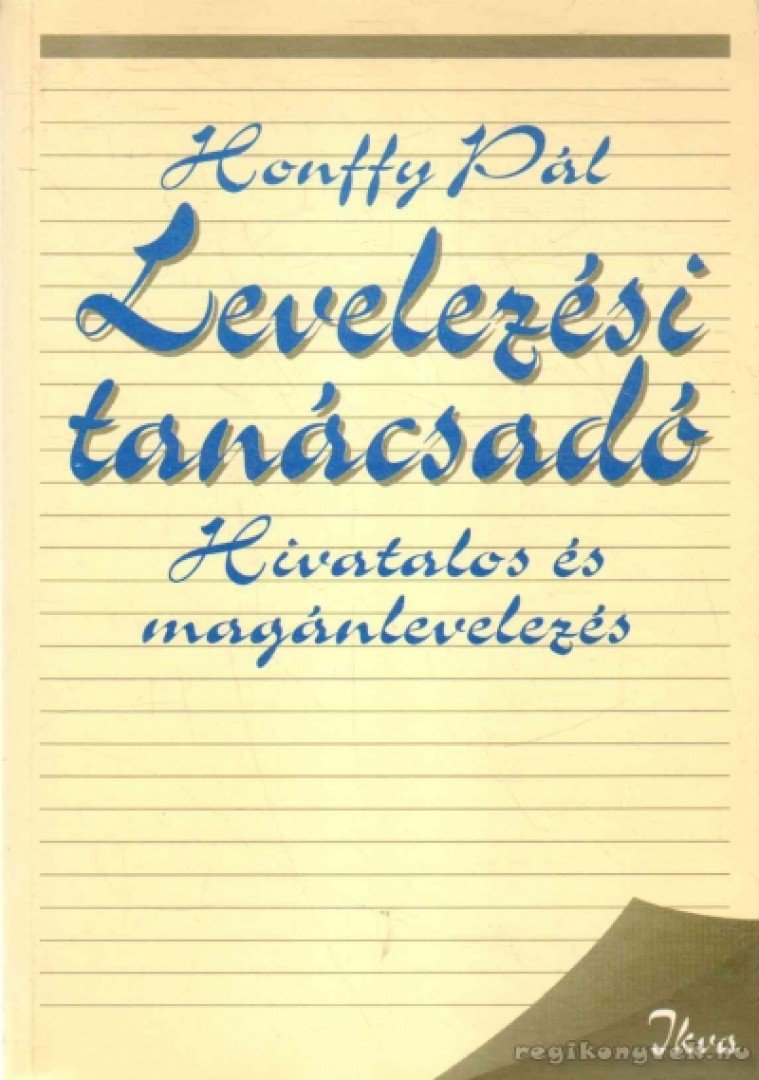 Honffy Pál - Levelezési tanácsadó [antikvár]