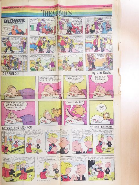 Hank Ketcham - The Washington Post: The Comics Sunday, November 8, 1981 [antikvár]