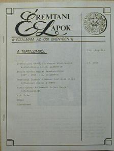 Gosztonyi József - Éremtani Lapok 1993. április [antikvár]