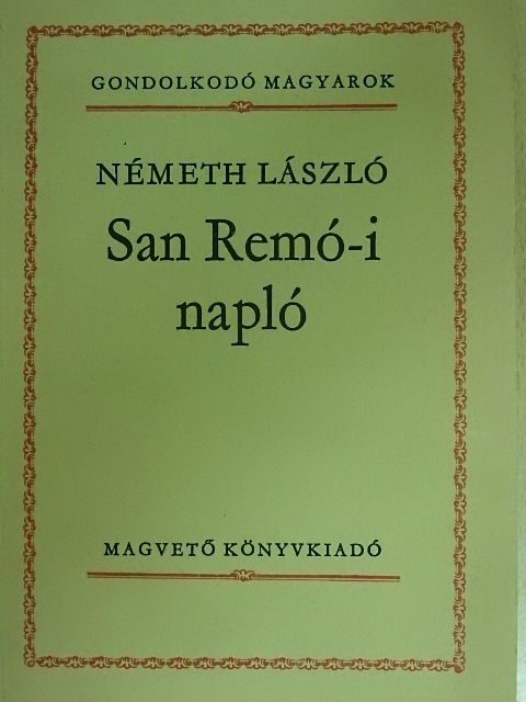 Németh László - San Remó-i napló [antikvár]