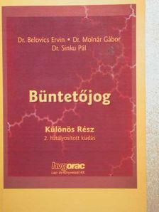 Dr. Belovics Ervin - Büntetőjog [antikvár]
