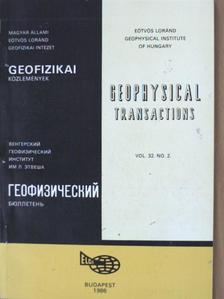 Geophysical Transactions Vol. 32. No. 2. [antikvár]