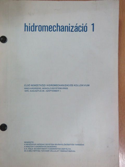 Adam Klich - Hidromechanizáció 1. [antikvár]