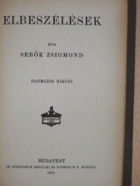 Sebők Zsigmond - Elbeszélések [antikvár]