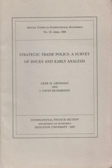 Gene M. Grossman, J. David Richardson - Strategic Trade Policy [antikvár]