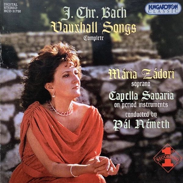 BACH, J.CHR. - VAUXHALL SONGS (COMPLETE)  CD31730