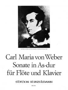 WEBER - SONATE IN AS-DUR FÜR FLÖTE UND KLAVIER JAEHNS-VERZEICHNIS NR.199
