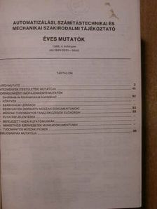 Automatizálási, számítástechnikai és méréstechnikai szakirodalmi tájékoztató 1986. január-december [antikvár]