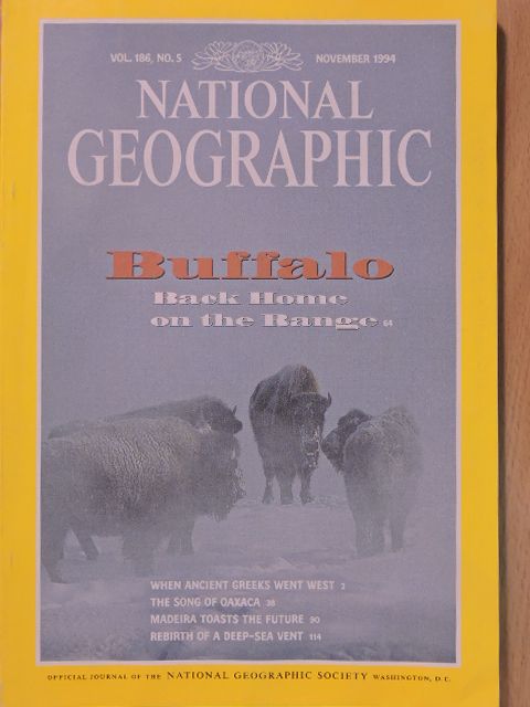 Brian Hodgson - National Geographic November 1994 [antikvár]