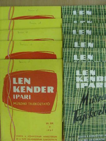 Bánhidi Gy. - Len, Kender Ipari Műszaki Tájékoztató 1967. (nem teljes évfolyam) [antikvár]