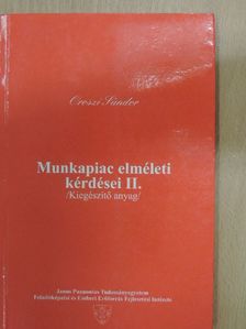 Oroszi Sándor - Munkapiac elméleti kérdései II. [antikvár]