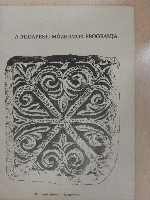 A budapesti múzeumok programja 1972. július [antikvár]