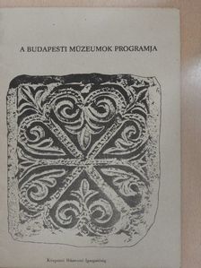 A budapesti múzeumok programja 1972. július [antikvár]