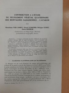 Eszter Nagy - Contribution a l'étude du peuplement végétal quaternaire des montagnes sahariennes: L'atakor [antikvár]