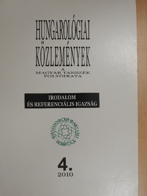 Andric Edit - Hungarológiai Közlemények 2010/4 [antikvár]