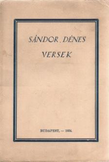 Sándor Dénes - Versek [antikvár]