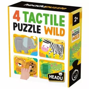 Headu: Taktilis fejlesztő puzzle - Vadállatok