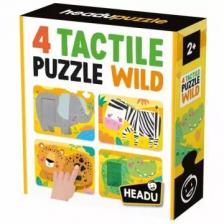 Headu: Taktilis fejlesztő puzzle - Vadállatok