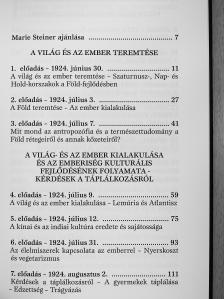 Rudolf Steiner - A világ és az ember teremtése/A földi élet és a csillagok hatása [antikvár]