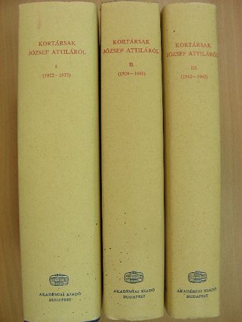 A. E. - Kortársak József Attiláról I-III. [antikvár]
