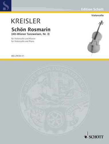 KREISLER - SCHÖN ROSMARIN (ALT-WIENER TANZWEISEN NR.3) FÜR VIOLINE UND KLAVIER