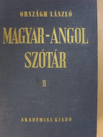 Országh László - Magyar-angol szótár II. (töredék) [antikvár]