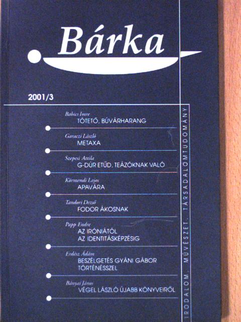 Babics Imre - Bárka 2001/3. [antikvár]